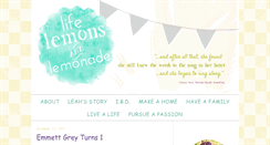 Desktop Screenshot of lifelemonsandlemonade.com